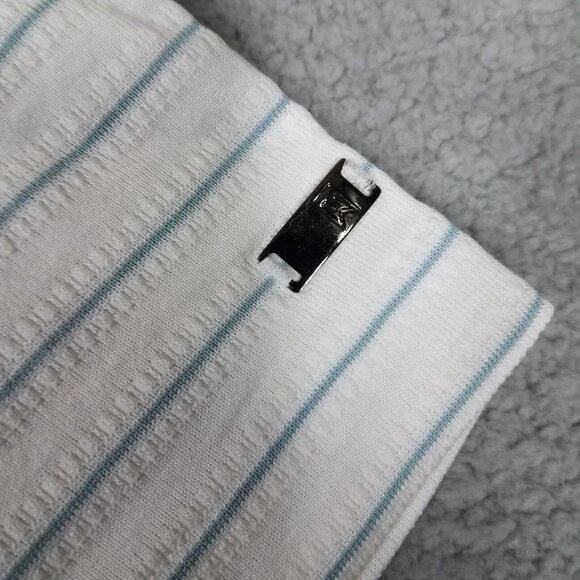 Nike Tiger Woods Polo Shirt Adult Medium White Stripe Falcon Point Golf Club Men - Picture 6 of 15